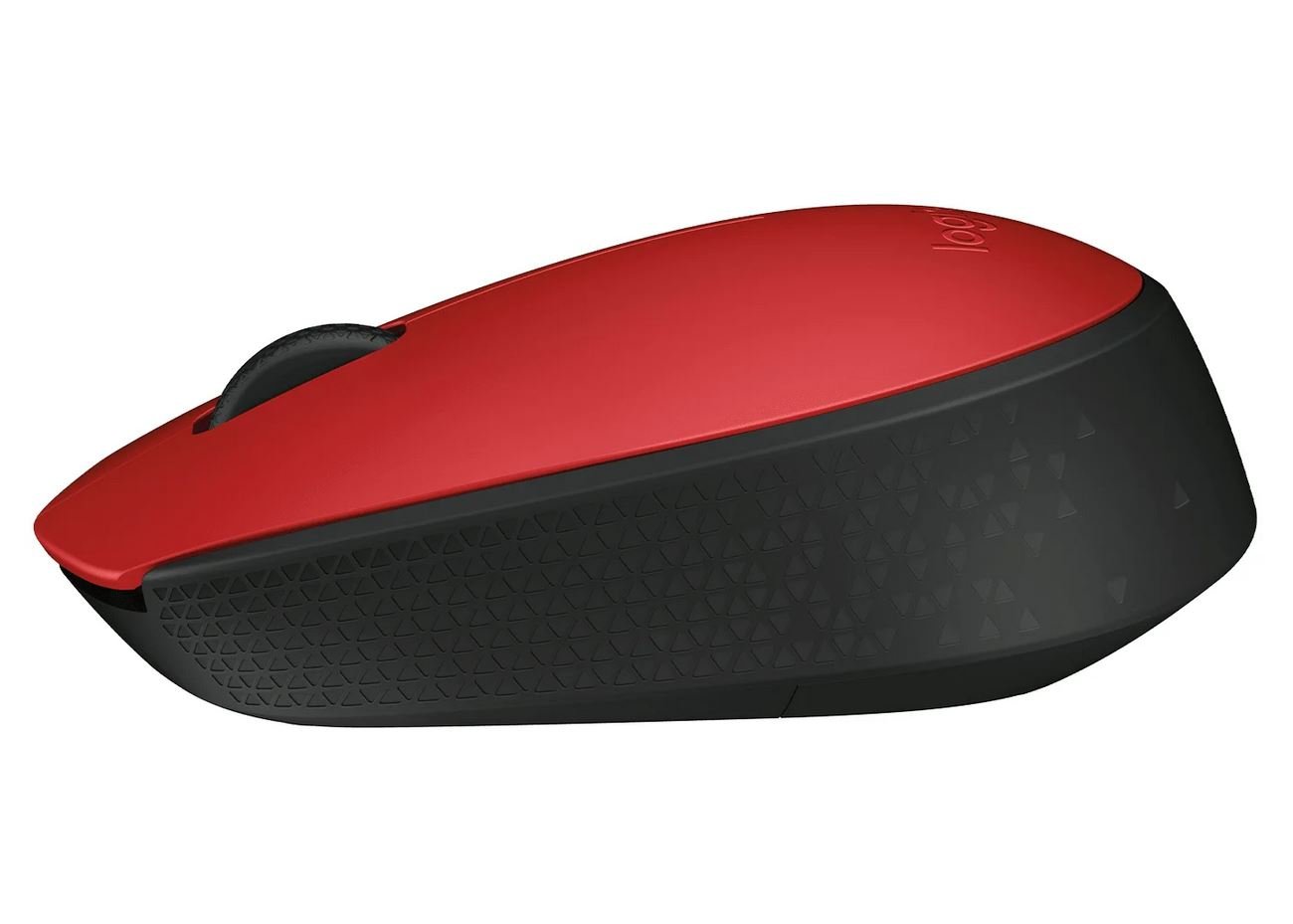 Мышь Logitech M170 беспроводная оптическая USB красно-черный [910-004648]