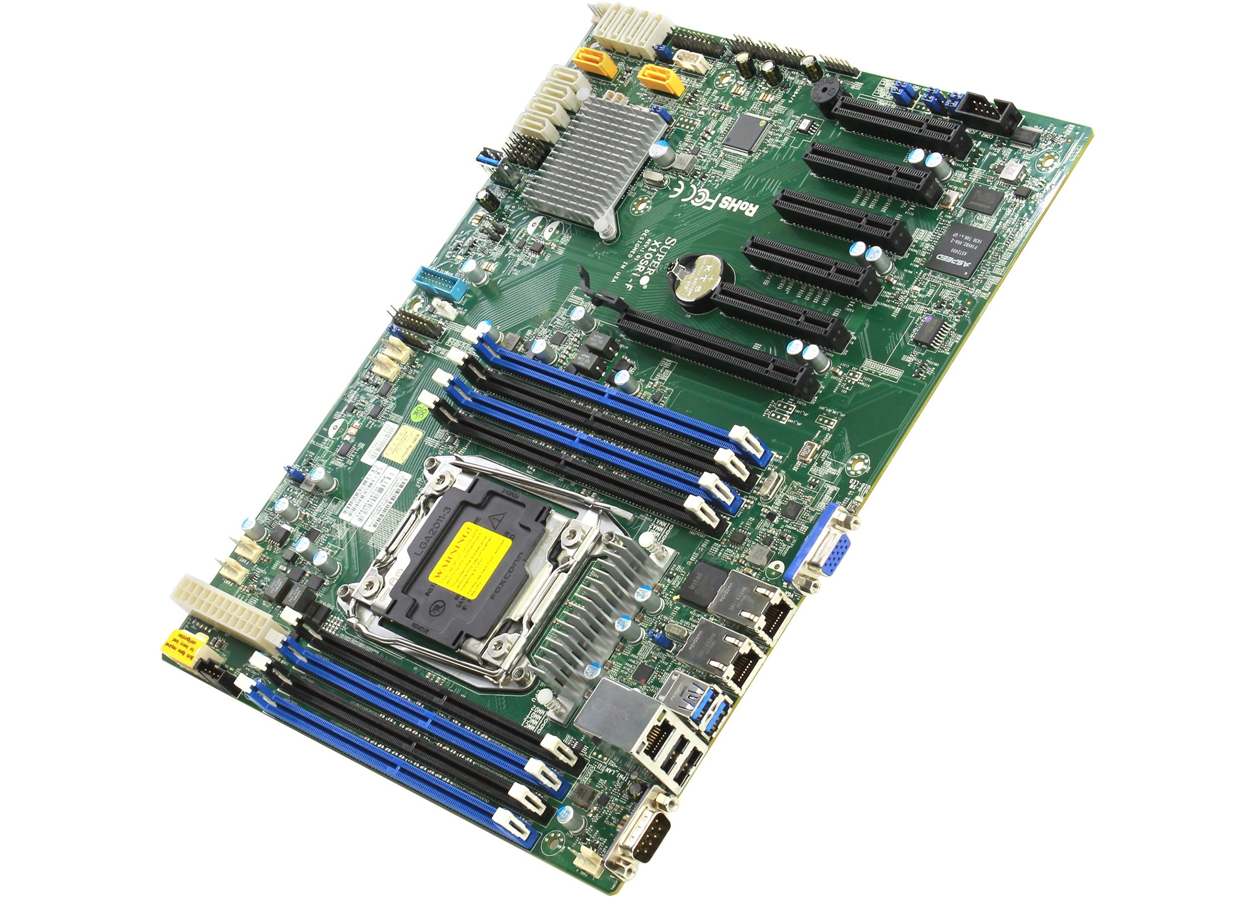 Материнская плата Supermicro X10SRI-F iC612/ 8xDDR4/ SATAIII/ RAID/ PCI-E/ D-Sub/ 2x1Гбит LAN/ IPMI/ USB2.0/ USB3.0/ Socket2011-v3 ATX