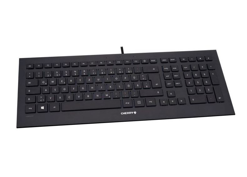 Клавиатура CHERRY JK-0360EU Strait Black 3.0 USB черный