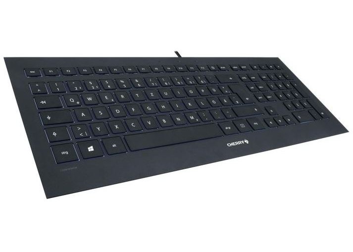 Клавиатура CHERRY JK-0360EU Strait Black 3.0 USB черный