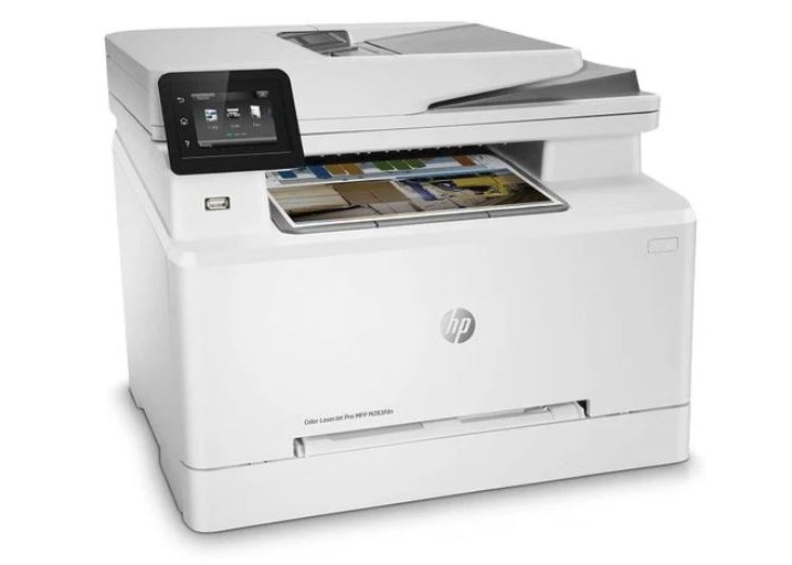 Многофункциональное устройство HP Color LaserJet Pro M283fdn (7KW74A) (A4/ принтер/ сканер/ копир/ факс/ ЖК/ RJ-45/ USB) белый