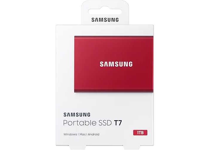 SSD накопитель Samsung 1000Гб T7 MU-PC1T0R/WW 1.8