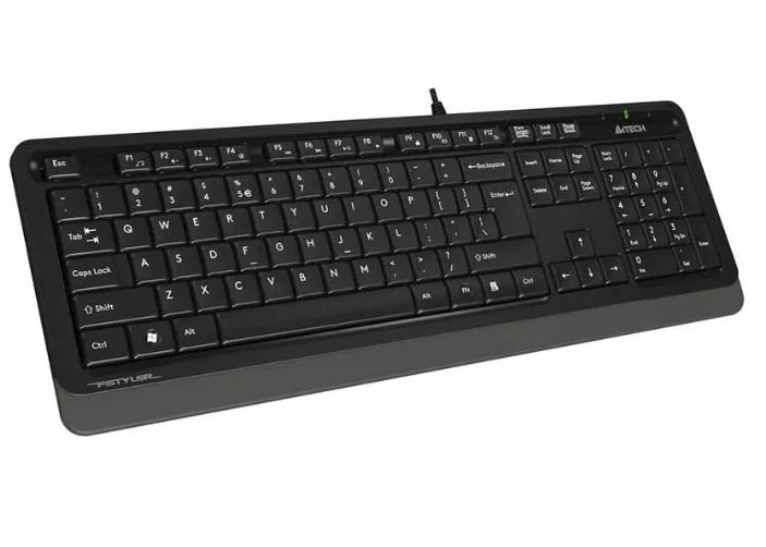 Комплект A4Tech Fstyler F1010 клавиатура+мышь, защита от воды USB черно-серый