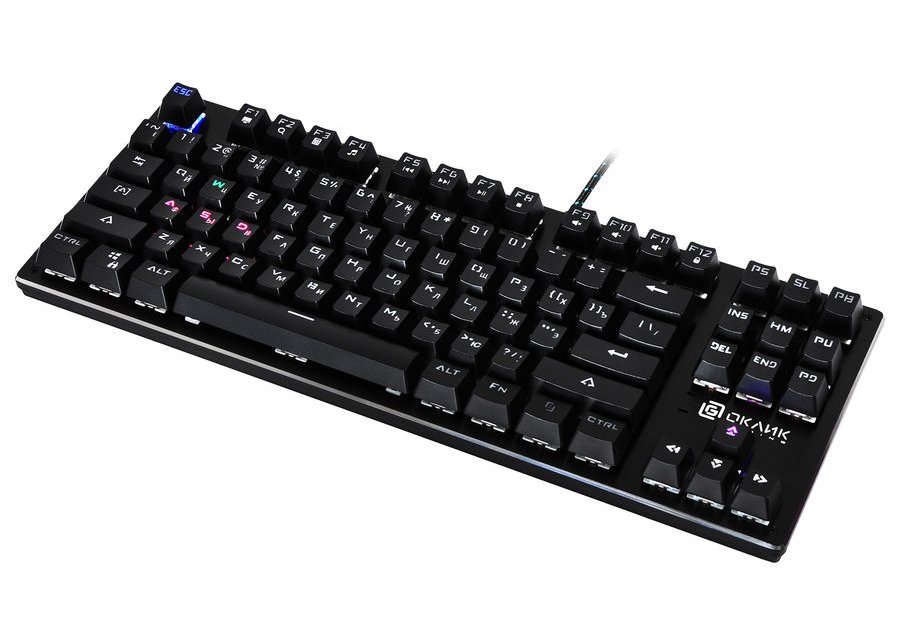 Клавиатура Oklick 967G Dark Force механическая с подсветкой USB черный