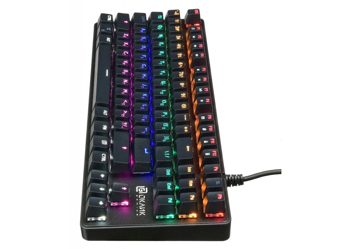 Клавиатура Oklick 969G SHOTGUN механическая с подсветкой USB черный