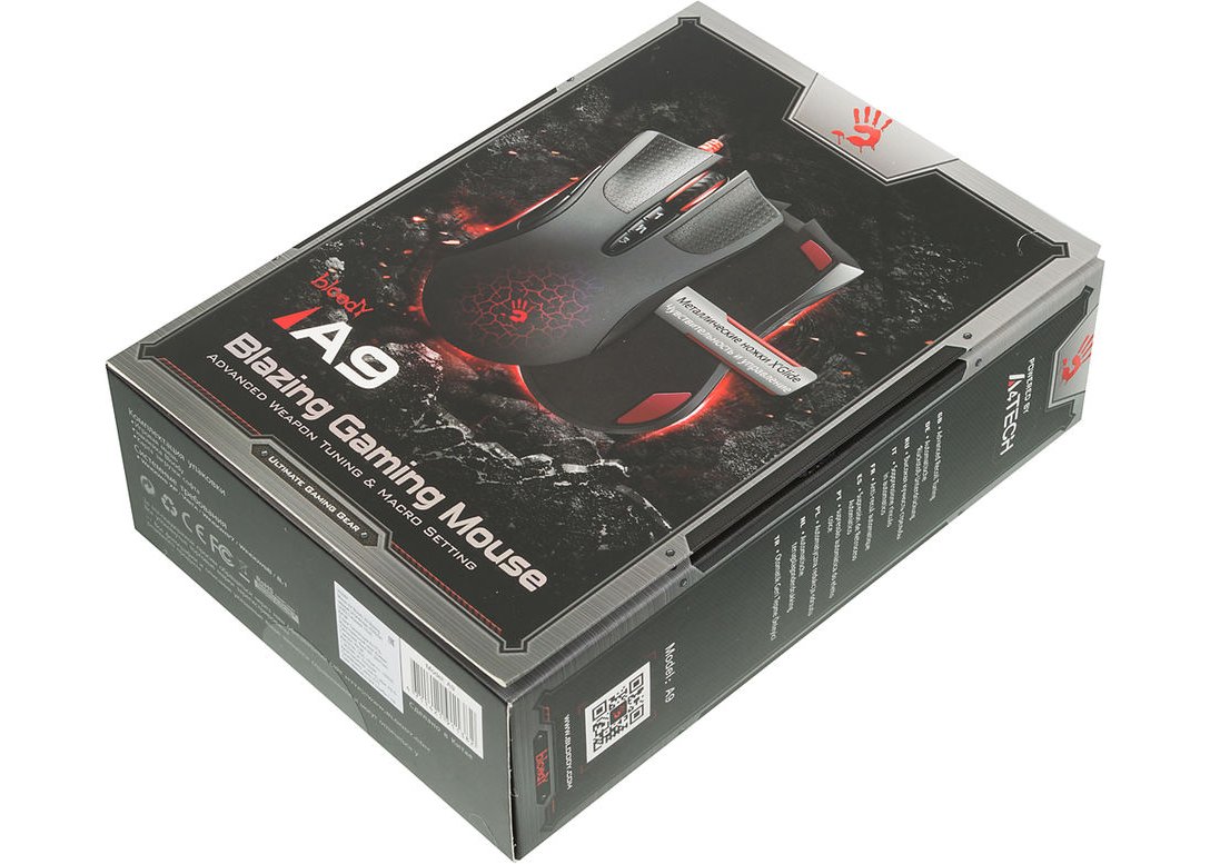 Мышь A4Tech Bloody A90 игровая оптическая USB черный