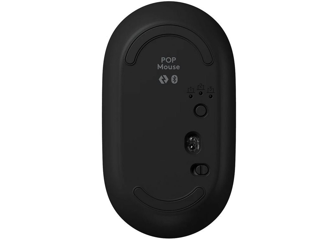Мышь Logitech POP Mouse with emoji беспроводная Bluetooth оптическая USB желто-черный [910-006546]