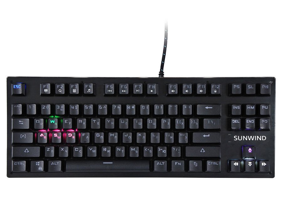 Клавиатура Sunwind SW-K900G механическая с подсветкой USB черный