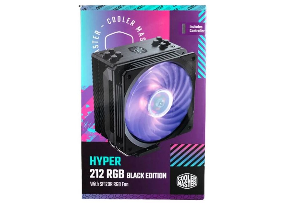 Вентилятор Cooler Masterr Hyper 212 RGB Black Edition (Socket115x/1200/1700/AM4)/AM5) 130Вт подсветка RGB