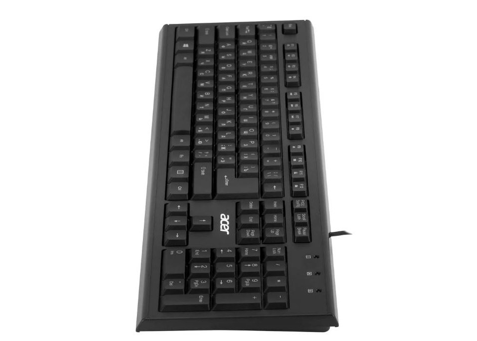 Клавиатура Acer OKW120 USB черный