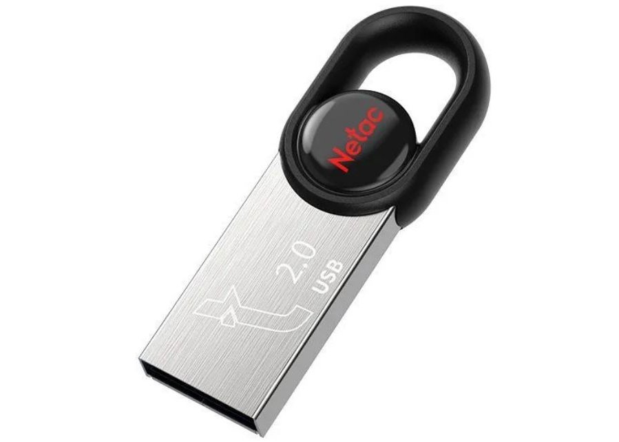 Флешка USB Netac 64Гб UM2 USB2.0 серебристо-черный